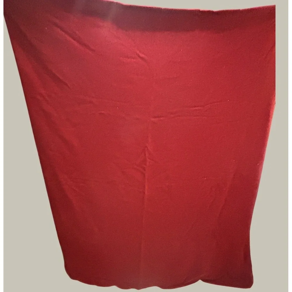 Vintage Bloomfield Woolen Co Red 100% Virgin Wool Blanket Throw 60x78